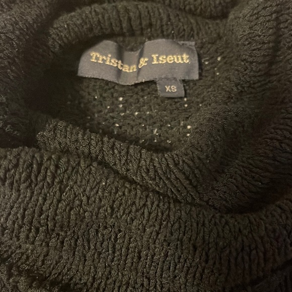 Tristán & Iseut Black Vintage Knit Cowl Neck Sleeveless Top - Women’s Size XS - Picture 9 of 9